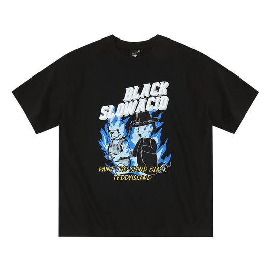 [NCT] Slow Acid x Teddy Island : Summer 127 : Ghost T-Shirt (Black)