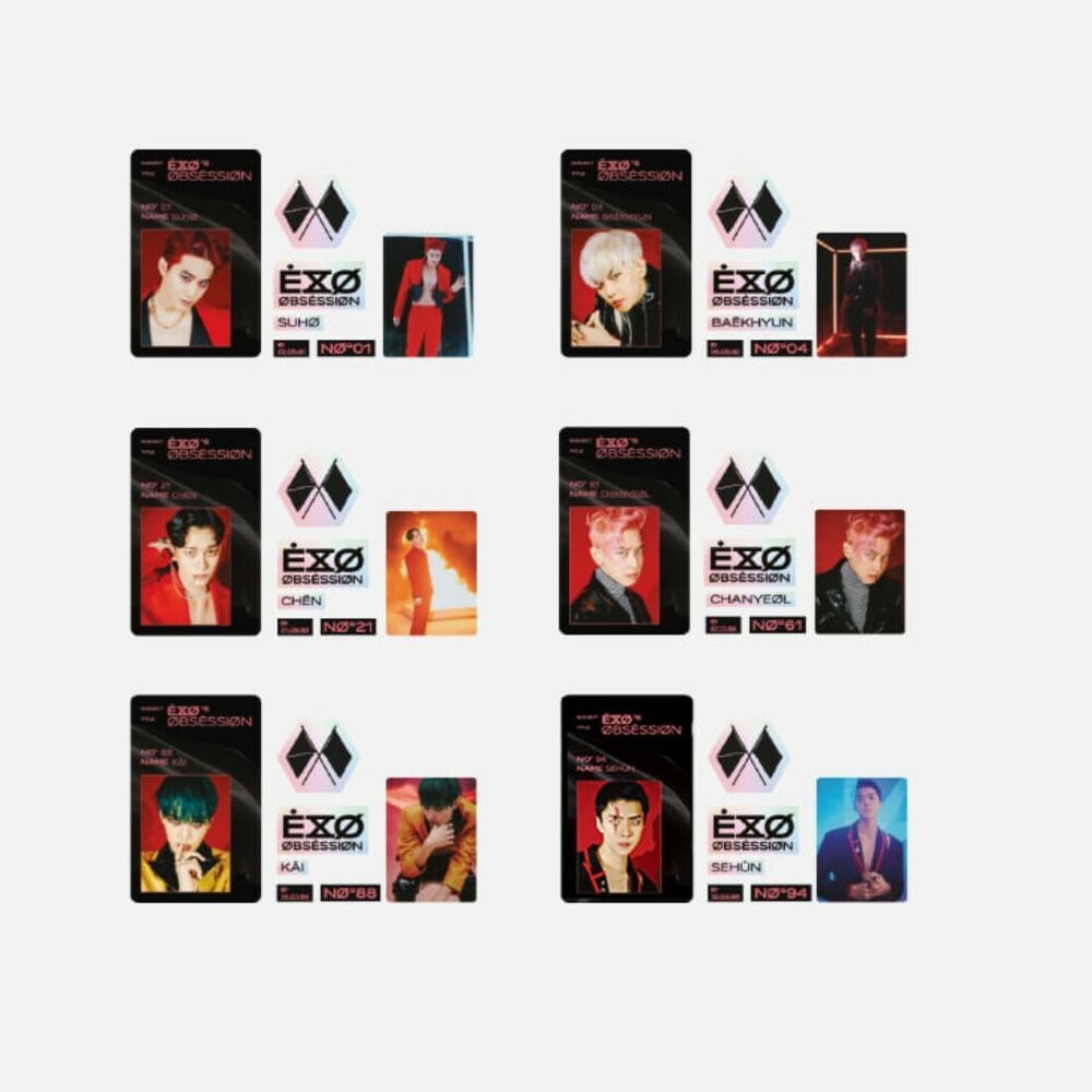 [EXO] Obsession : ID Card + Deco Sticker Set