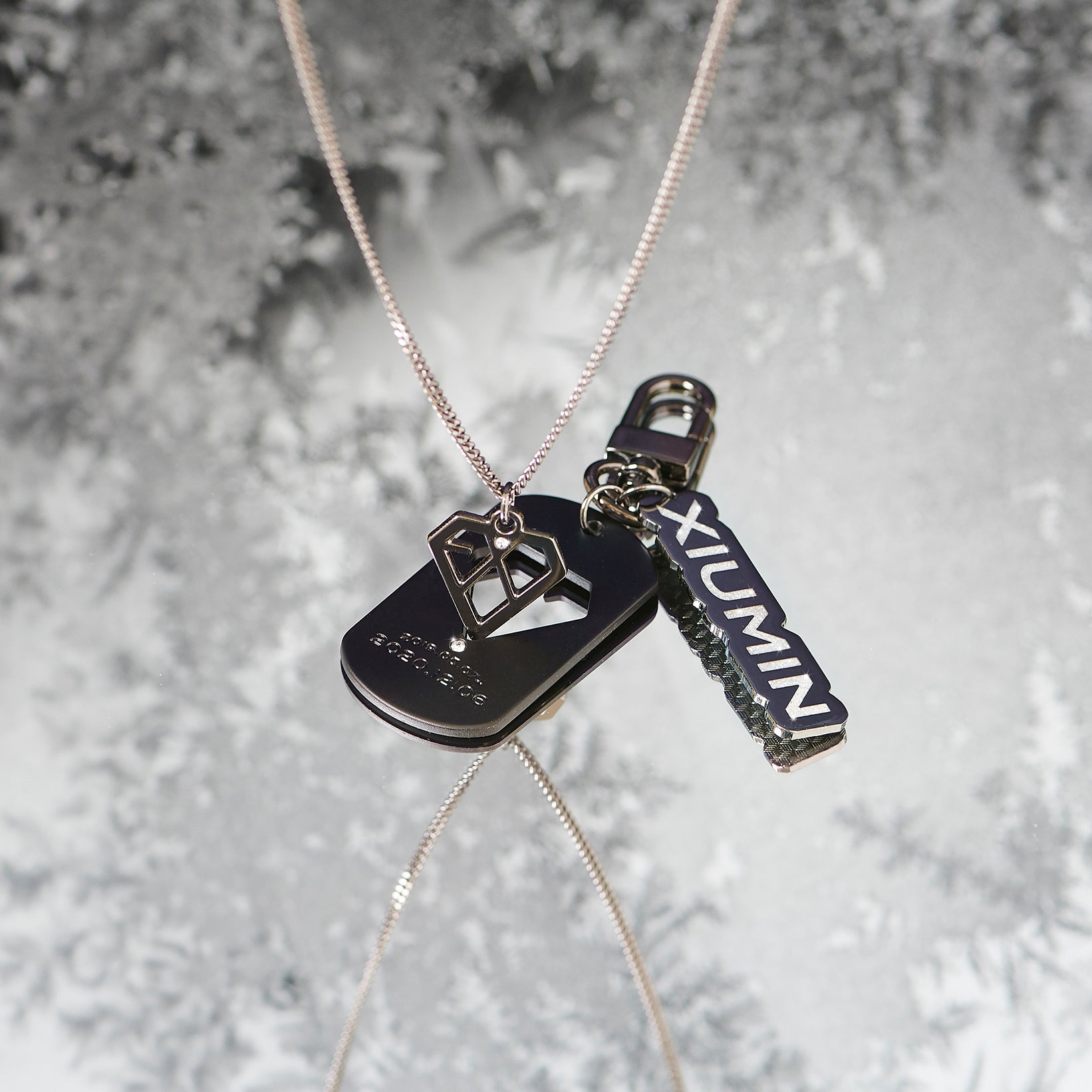 EXO] Welcome Back Set : Xiumin : Necklace & Tag Keyring – krmerch