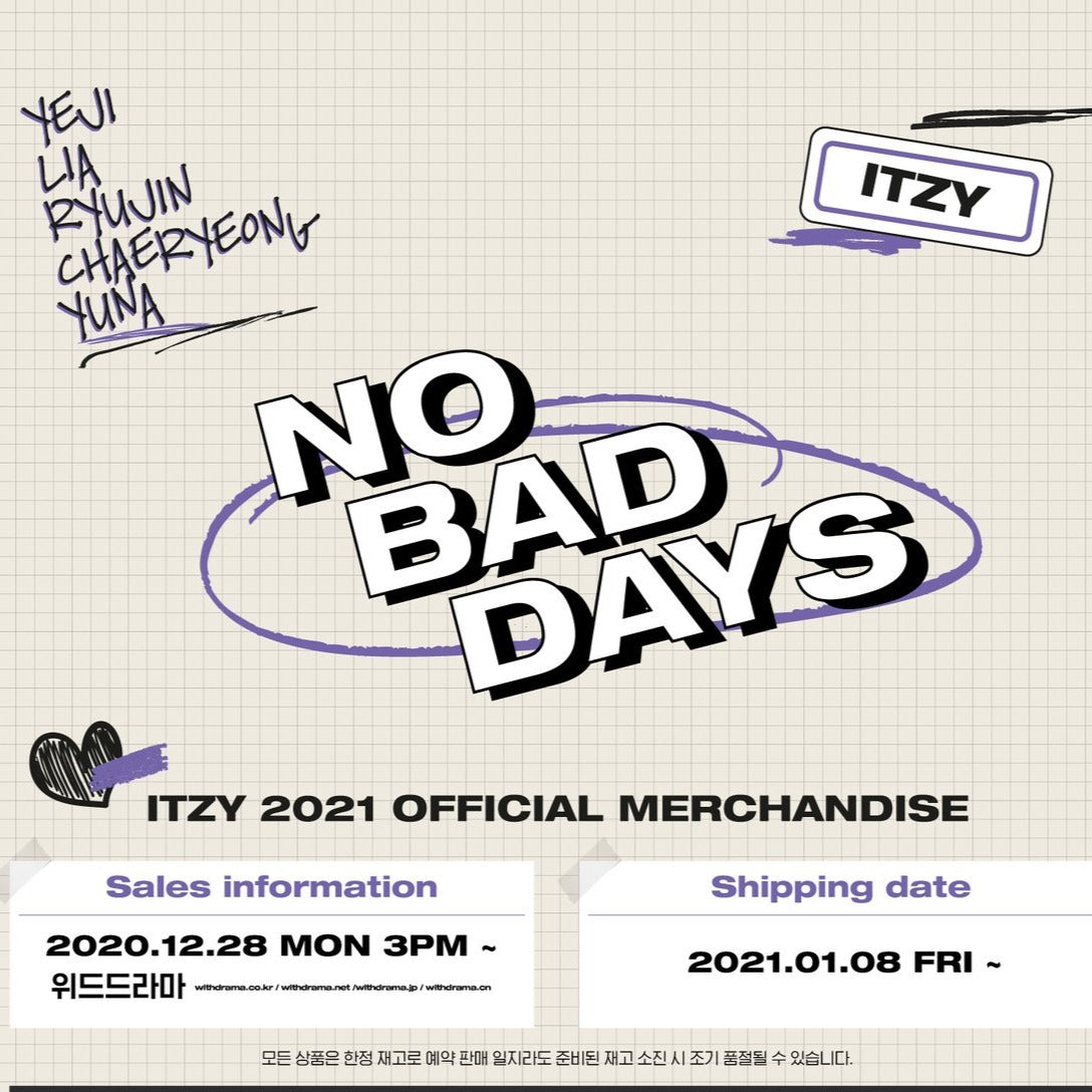 [ITZY] 2021 No Bad Days : Official Merchandise [JAN]