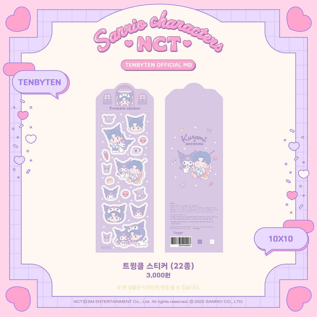 [NCT] NCT x Sanrio Characters : TENBYTEN Official MD : Twinkle Sticker