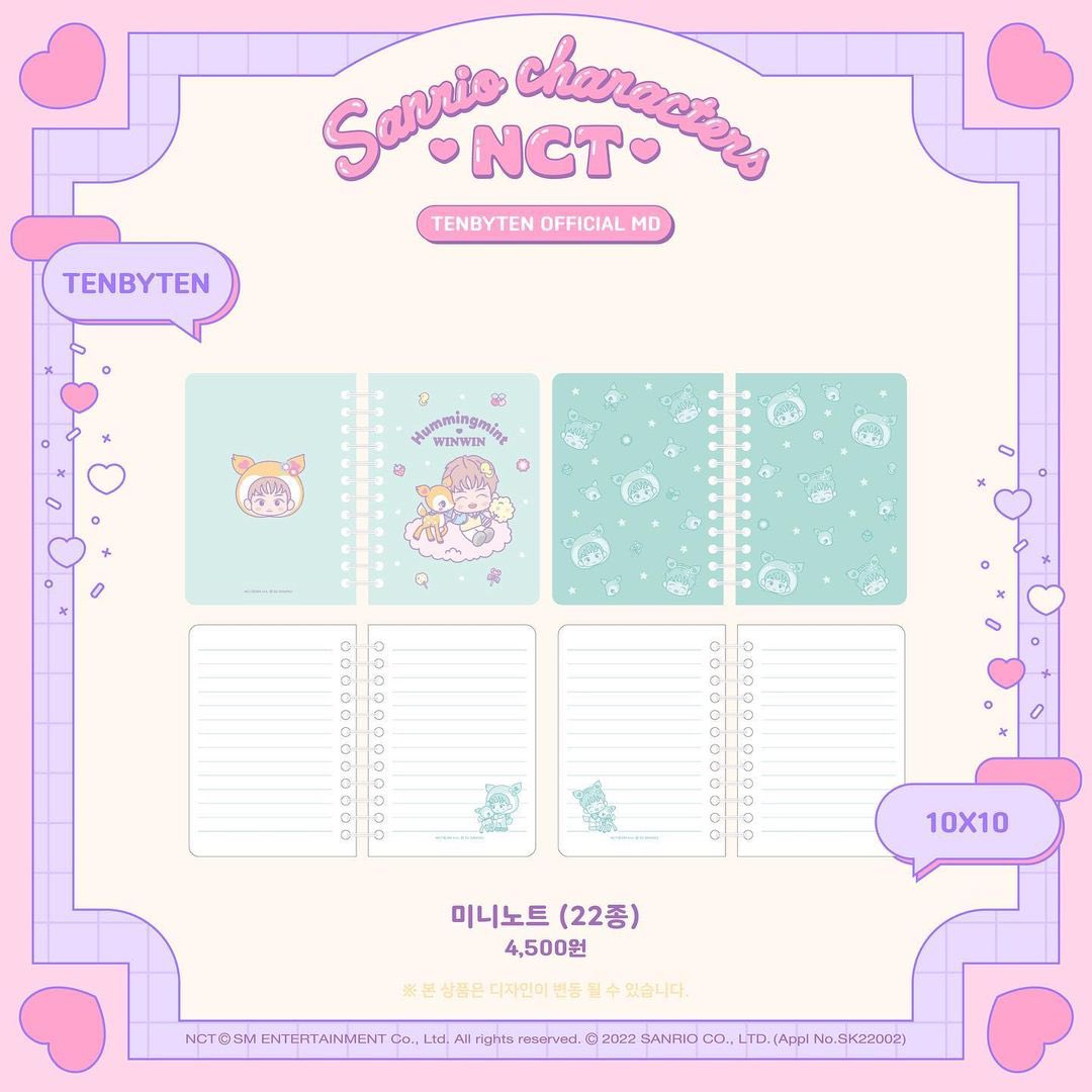 [NCT] NCT x Sanrio Characters : TENBYTEN Official MD : Mini Note