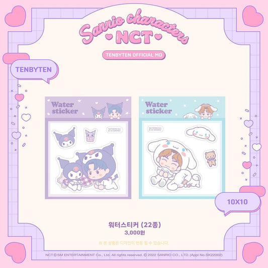 [NCT] NCT x Sanrio Characters : TENBYTEN Official MD : Water Sticker