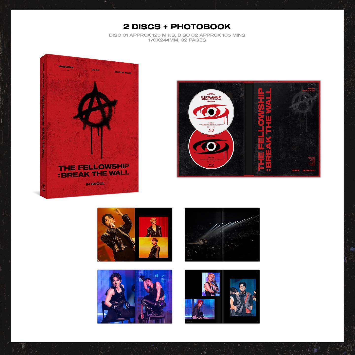 [ATEEZ] World Tour : The Fellowship : Break The Wall : In Seoul : Blu-Ray