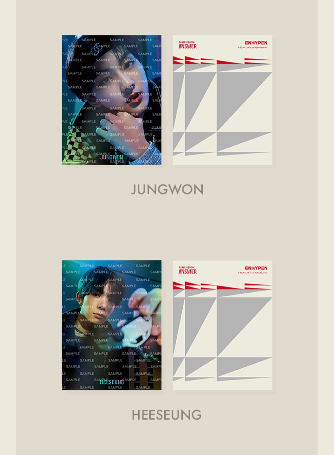ENHYPEN] Dimension : Answer : Postcard Set – krmerch