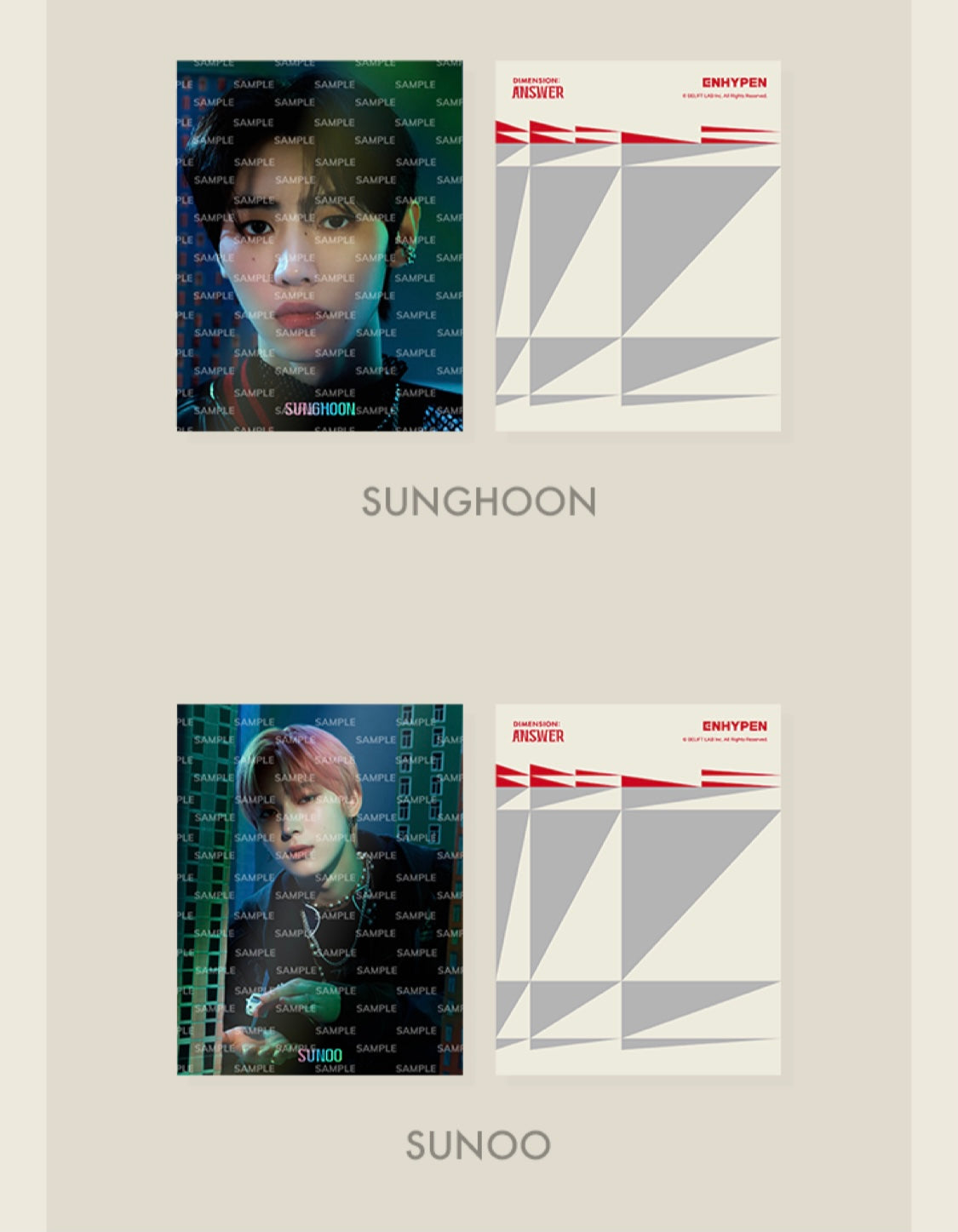 [ENHYPEN] Dimension : Answer : Postcard Set