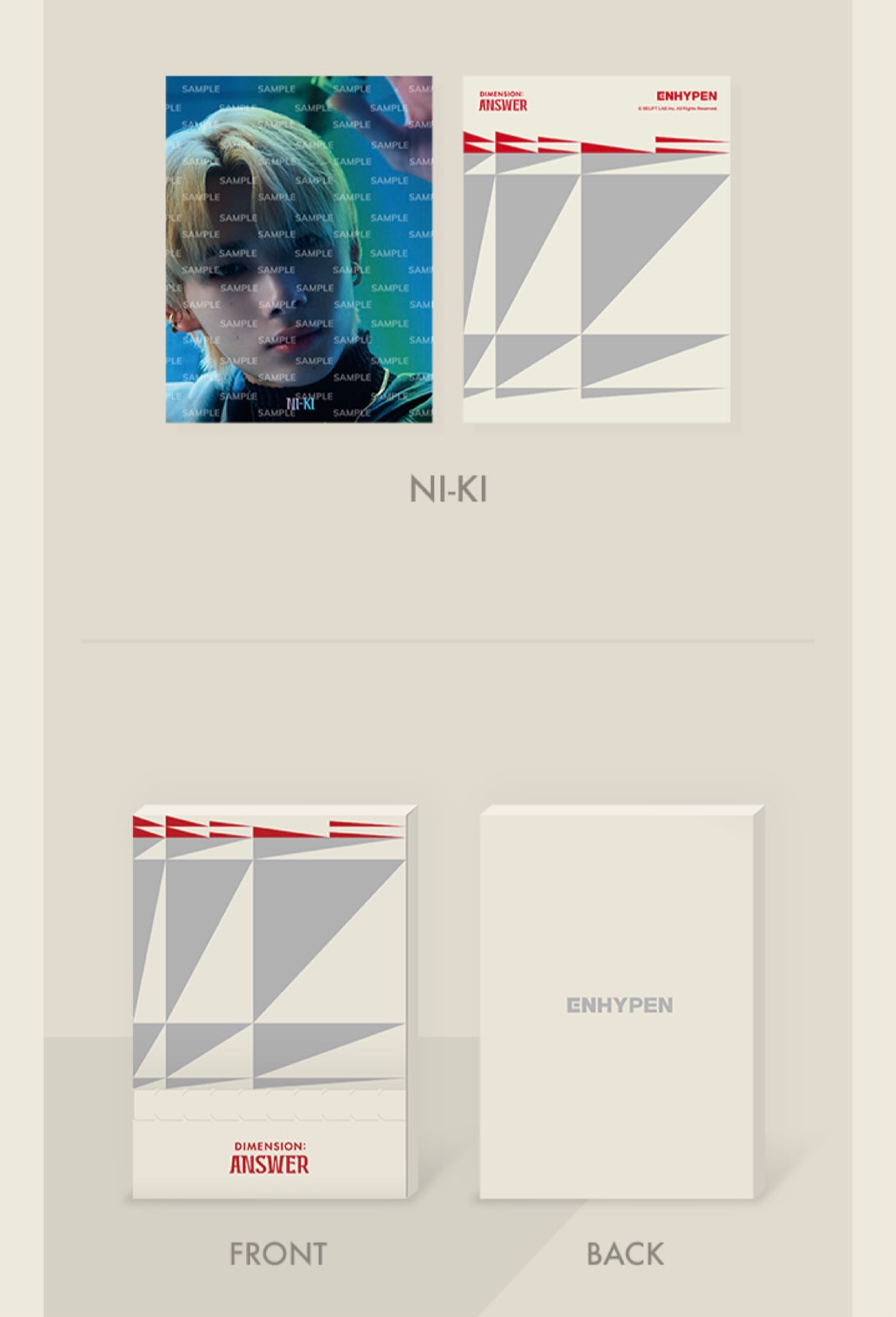 [ENHYPEN] Dimension : Answer : Postcard Set