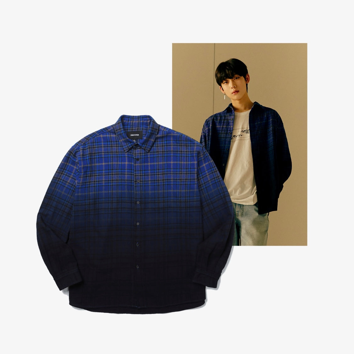 Enhypen border day one のシャツ ENHYPEN Merch: Border: Day One Uniform [PRE-ORDER] 1. Shirt