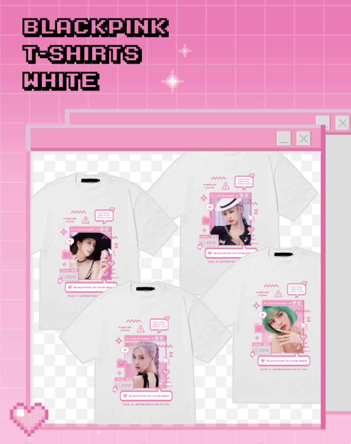 [BLACKPINK] Blackpink Anniversary T-Shirts : White