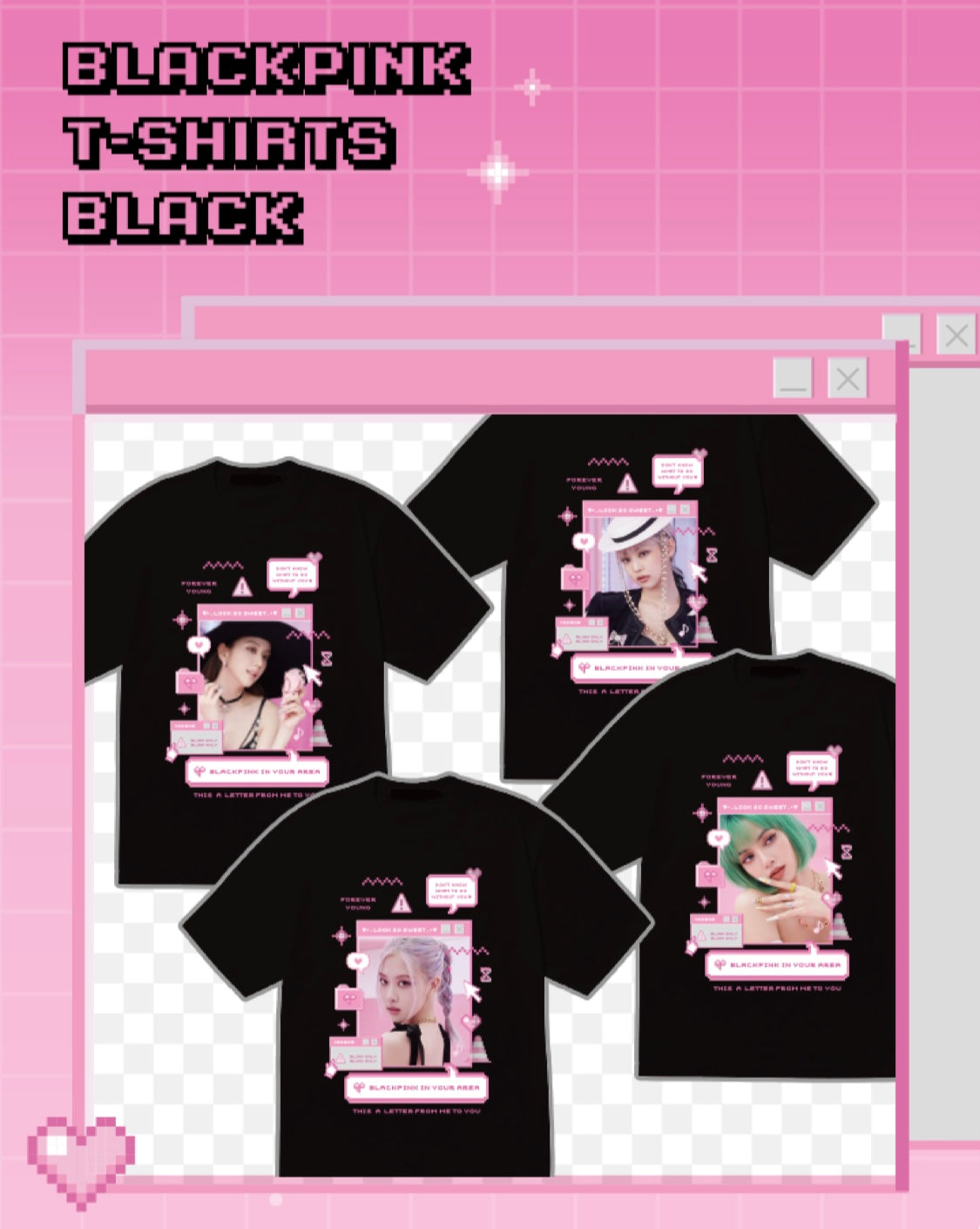 [BLACKPINK] Blackpink Anniversary T-Shirts : Black