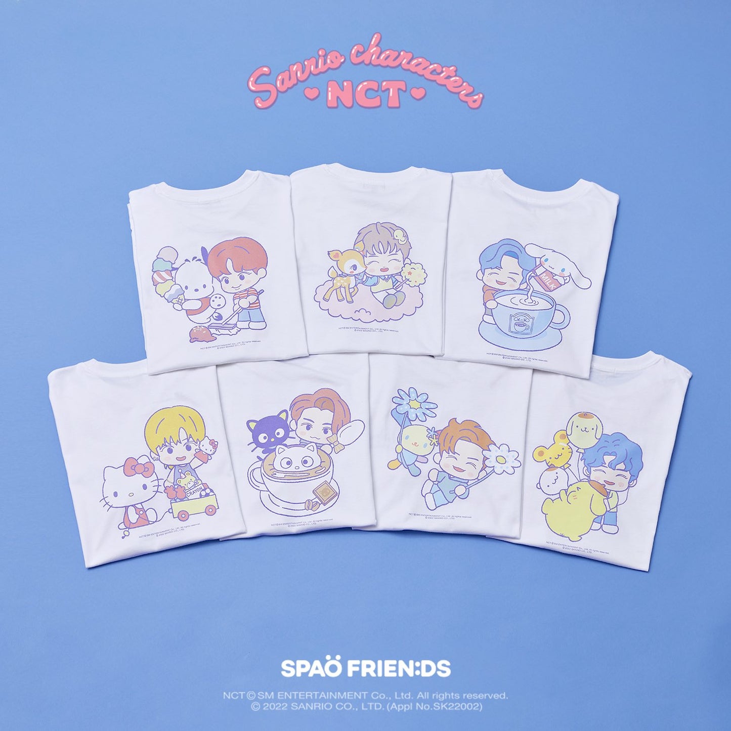 [NCT] SPAO : NCT x Sanrio Characters : Short Sleeved T-Shirt