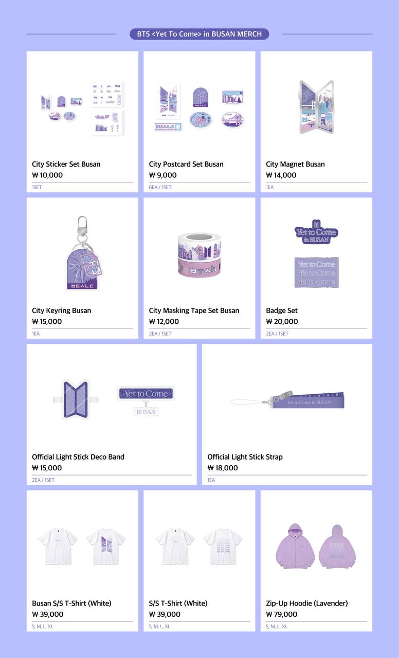 [BTS] < Yet To Come > In Busan Merch
