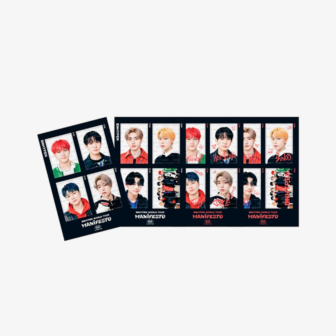 [ENHYPEN] World Tour Manifesto Official MD : 4 Cuts Sticker Set