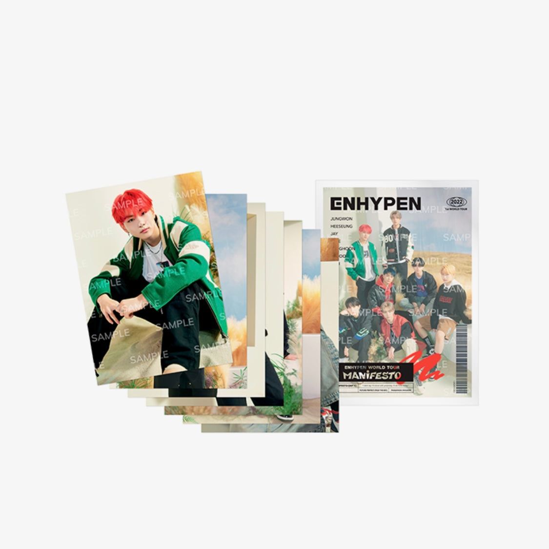 [ENHYPEN] World Tour Manifesto Official MD : Mini Poster Set