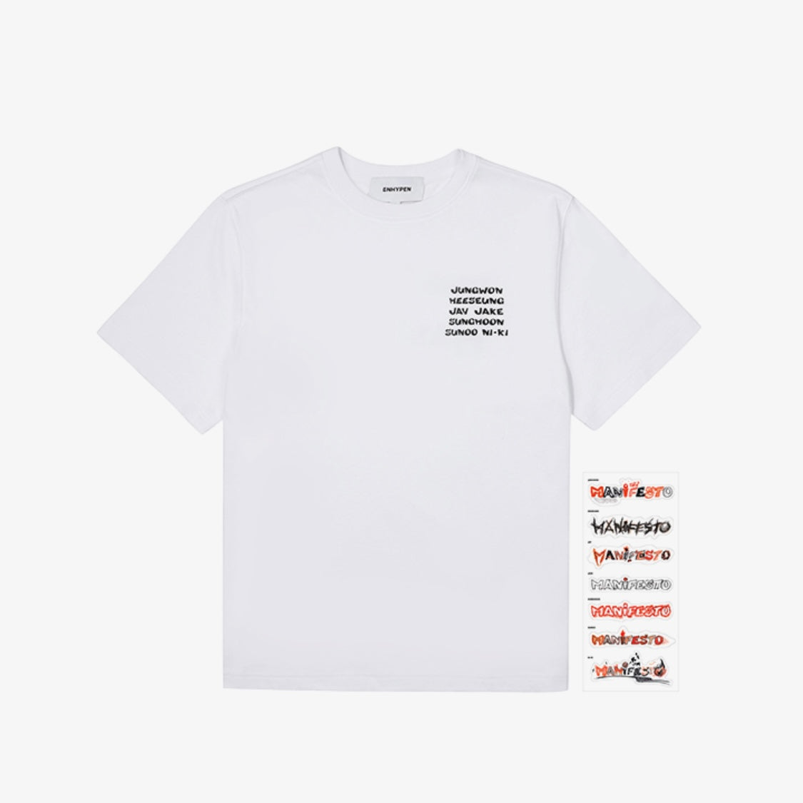 [ENHYPEN] World Tour Manifesto Official MD : Drawing S/S T-Shirt – krmerch