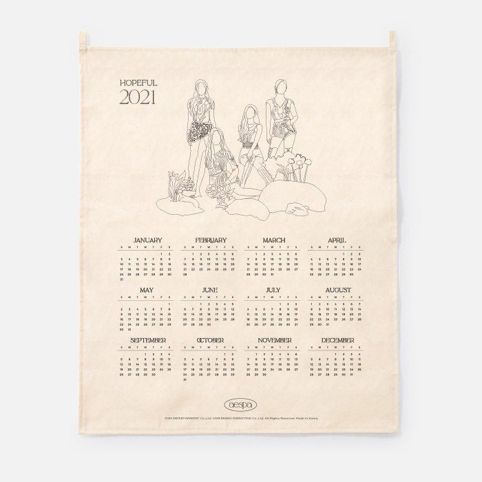 [AESPA] 2021 Canvas Drawing Calendar