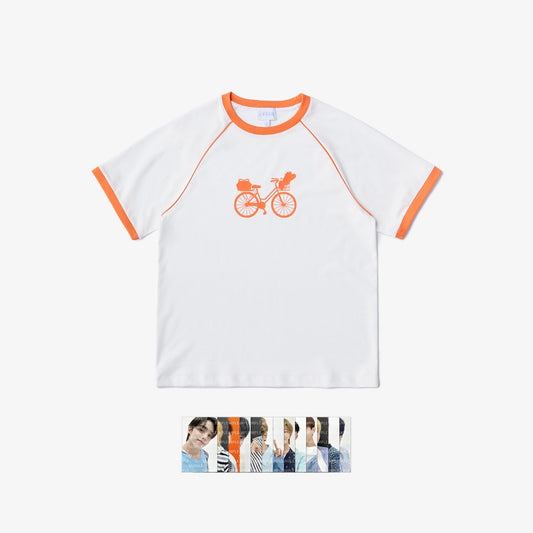 [SEVENTEEN] 2021 Carat Land : Bike Print T-Shirt (White)