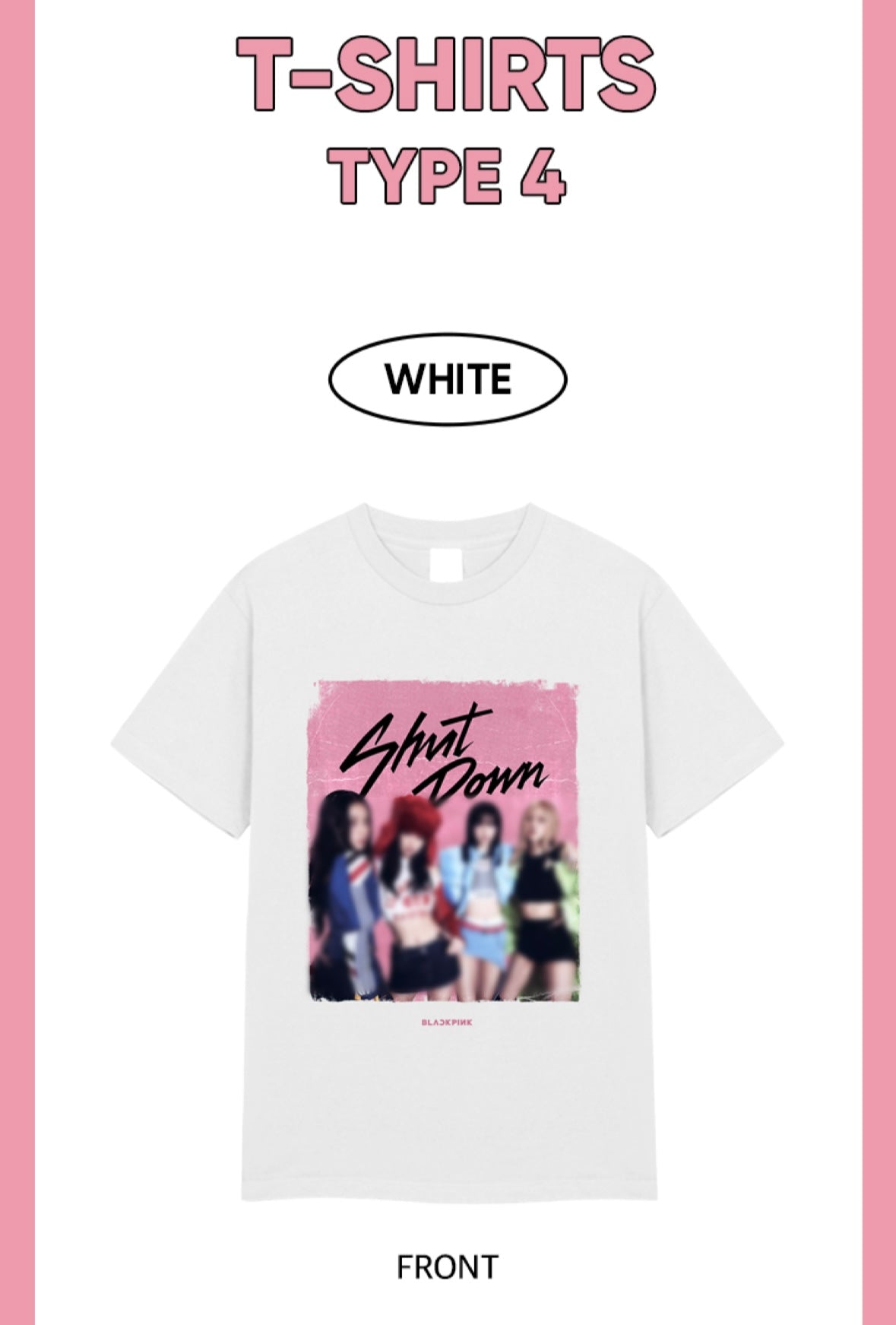 [BLACKPINK] Born Pink World Tour : Tour T-Shirts Type 4