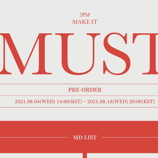 [2PM] Must : Official Merchandise