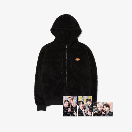 [BTS] Permission To Dance On Stage : Fleece Zip-Up Hoodie (Black)