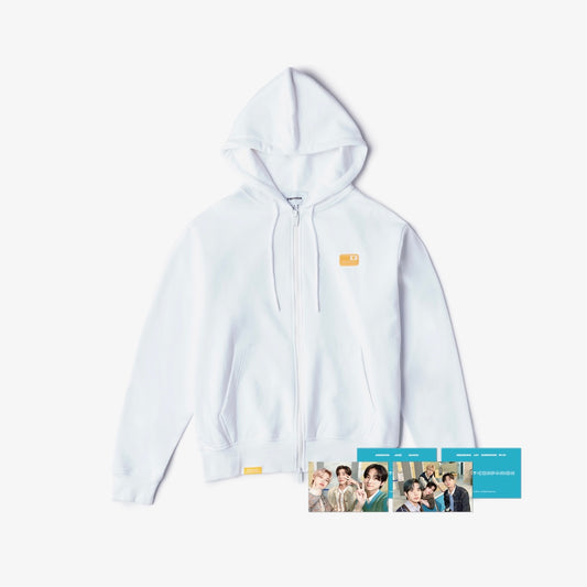 [ENHYPEN] En-Connect : Companion : Zip-Up Hoodie (White)