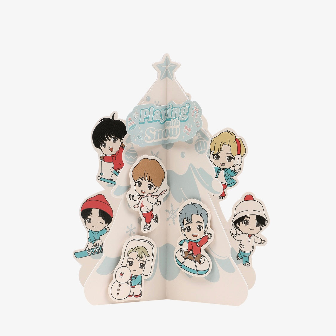 BTS　TinyTAN　スノーボール　POPUP公式 全員 BTS] TinyTAN : Holiday Version : Pop Up Card – krmerch