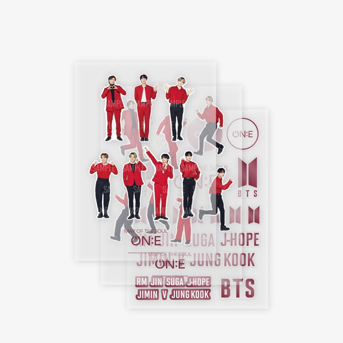 [BTS] Map Of The Soul ON:E : Official Lightstick Deco Sticker