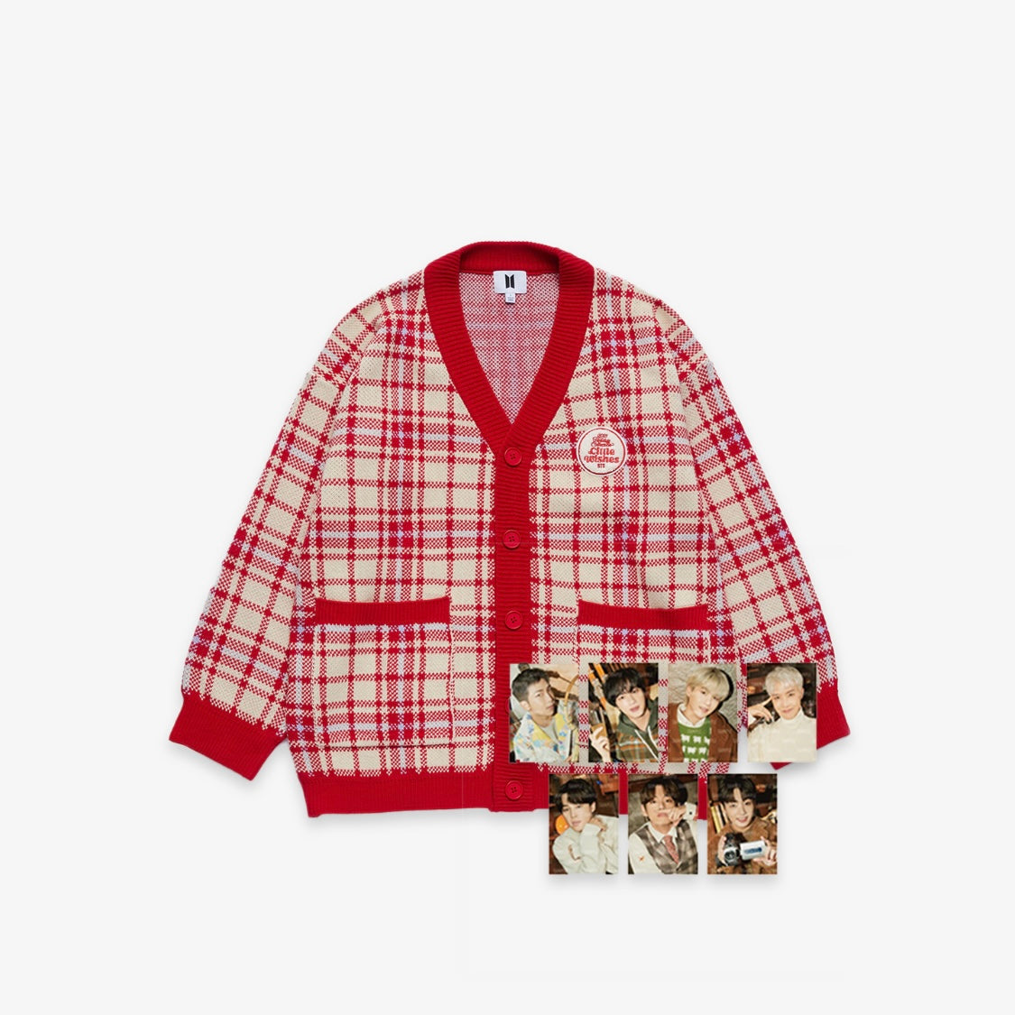 [BTS] 2021 Holiday Collection : Little Wishes : Cardigan (Red)