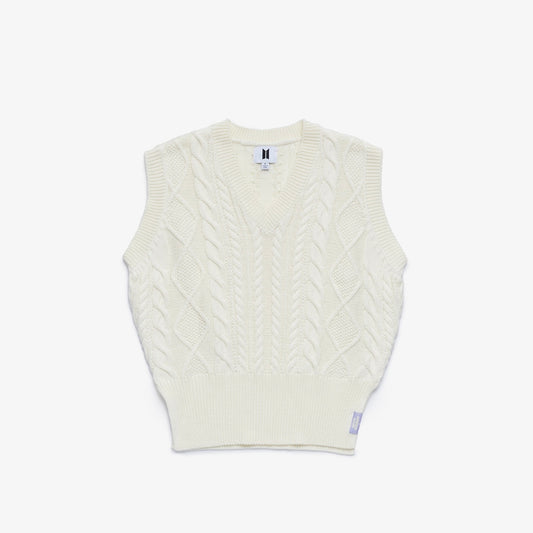 [BTS] 2021 Holiday Collection : Little Wishes : Knit Vest (Cream)