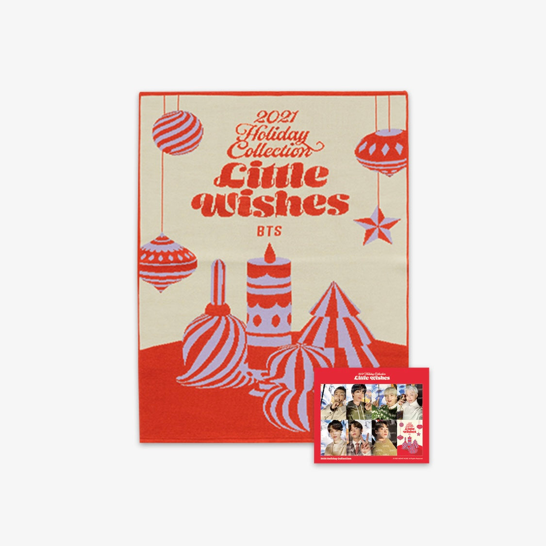 [BTS] 2021 Holiday Collection : Little Wishes : Blanket (Red)