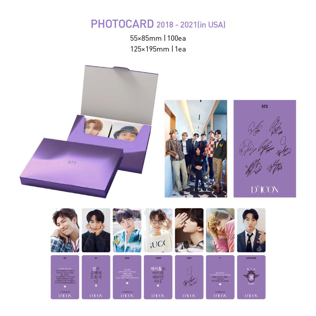 [BTS] D-ICON Photocard : Custom Book