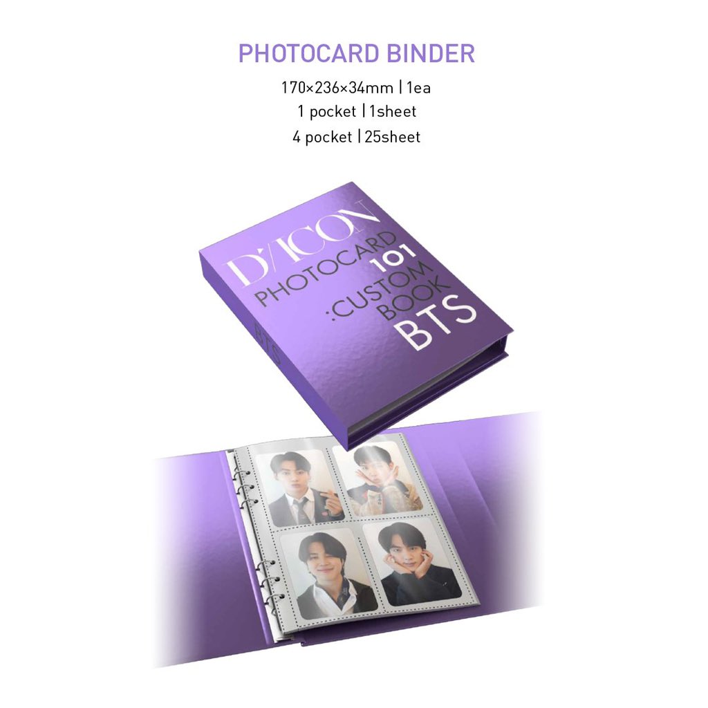 [BTS] D-ICON Photocard : Custom Book