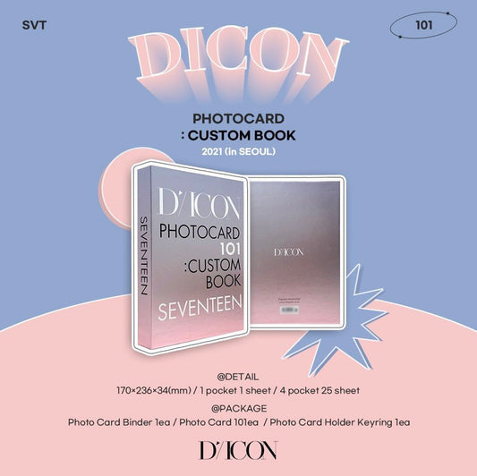 [SEVENTEEN] D-ICON Photocard : Custom Book