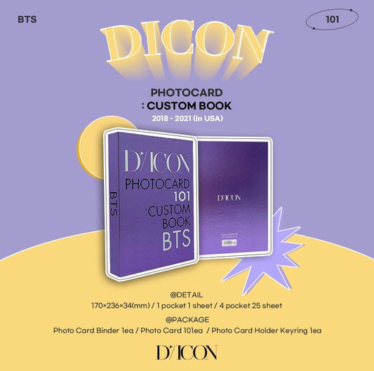 [BTS] D-ICON Photocard : Custom Book