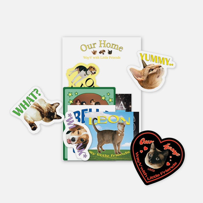 [WAYV] Luggage Sticker Set - Our Home : WayV with Little Friends – krmerch