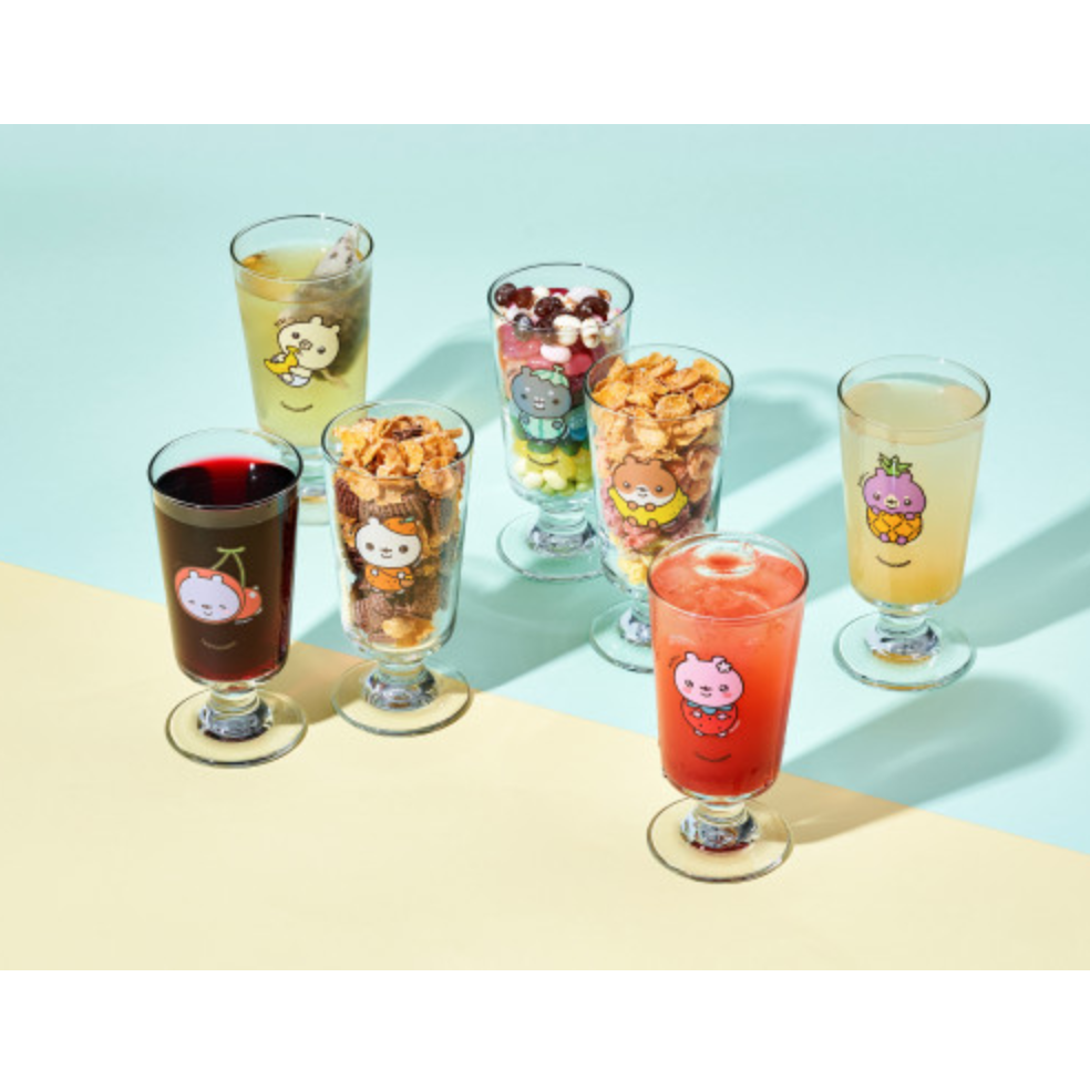 [MONSTA X] Twotuckgom x Monsta X : Tutu Bear Glass Cup