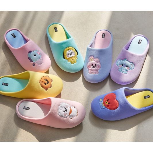 [BT21] Baby Embroidery Bedroom Slippers