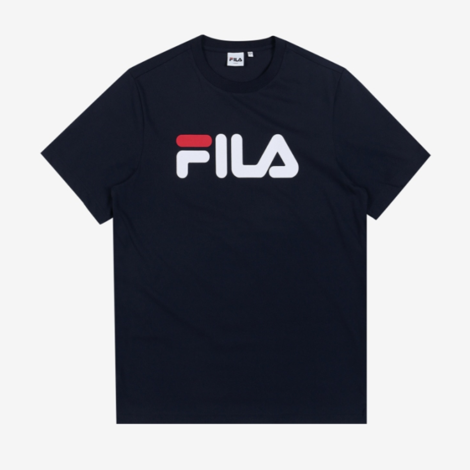 [FILA] Linear Logo Short Sleeve T-Shirt