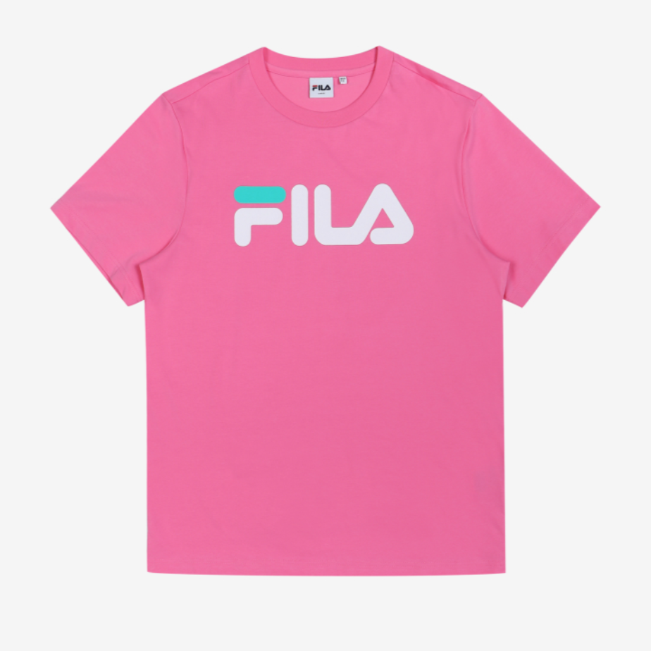 [FILA] Linear Logo Short Sleeve T-Shirt