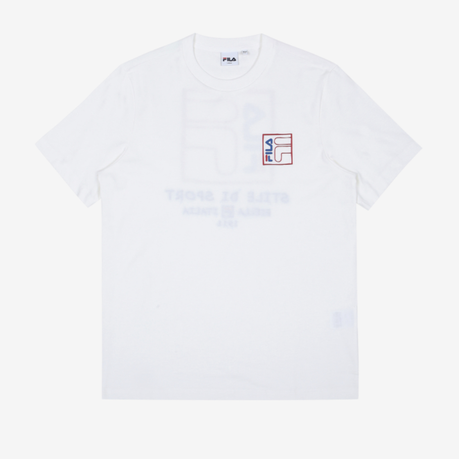 [FILA] Back Square Logo Short Sleeve T-Shirt