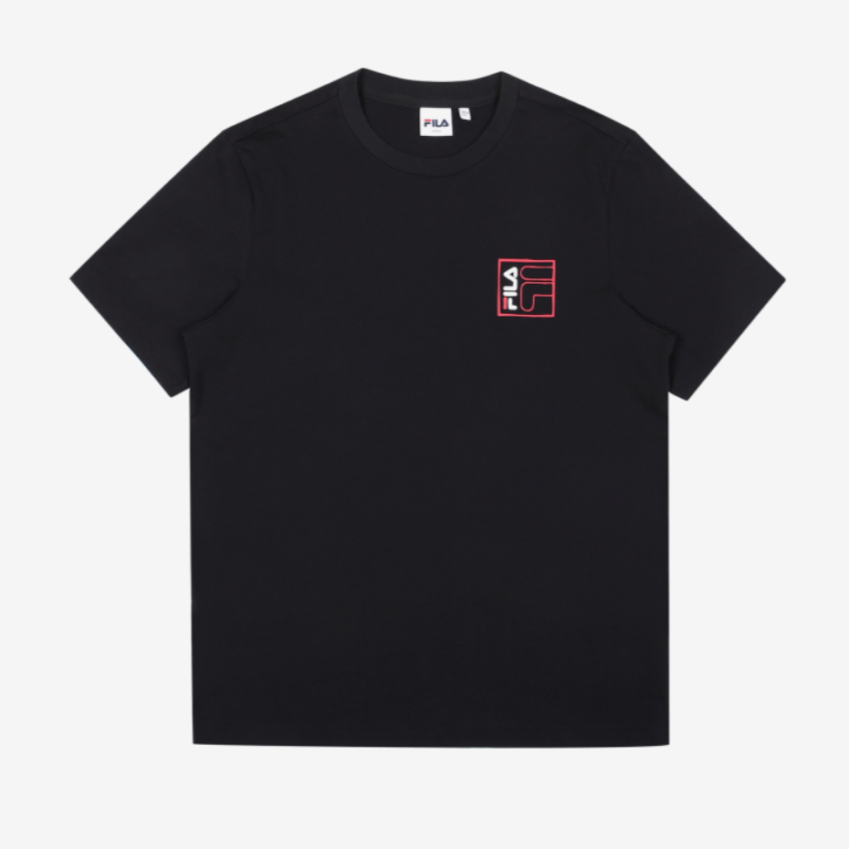 [FILA] Back Square Logo Short Sleeve T-Shirt