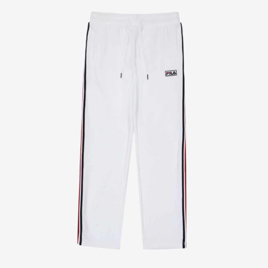 [FILA] White Line Linear Color Tape Pants