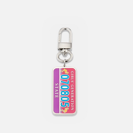 [SNSD Girls Generation] Number Plate Keyring