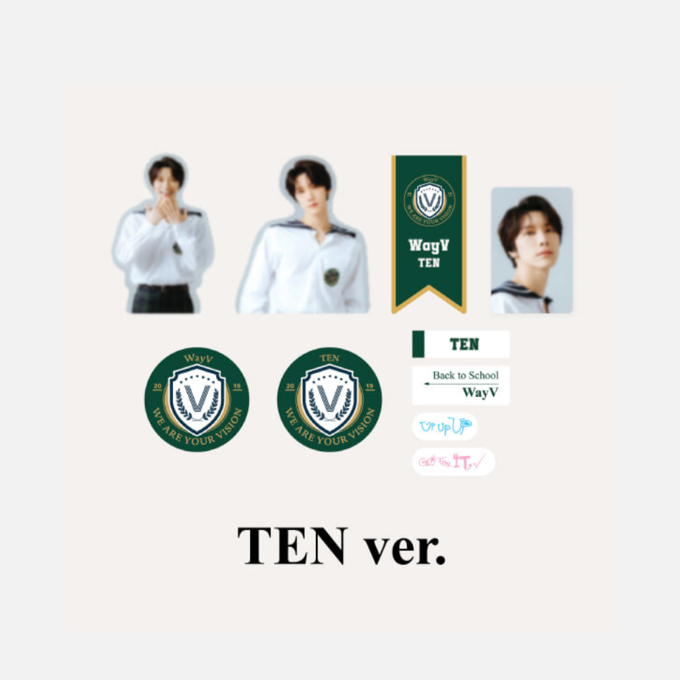 [WAYV] Luggage Sticker + Photocard Set - 2021 Back to School Kit