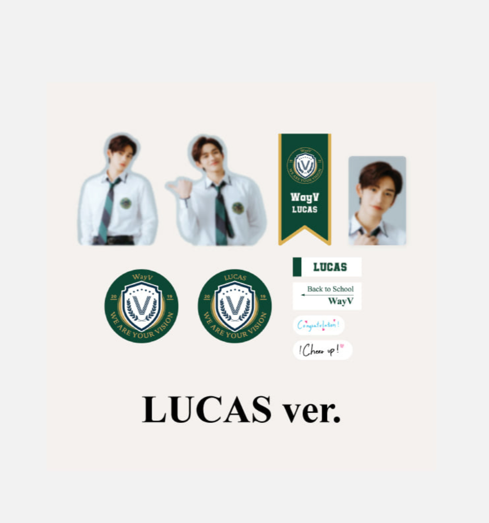 [WAYV] Luggage Sticker + Photocard Set - 2021 Back to School Kit