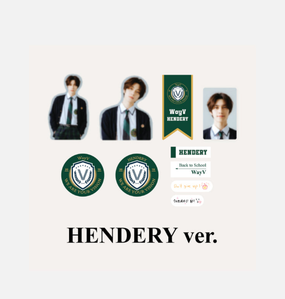 [WAYV] Luggage Sticker + Photocard Set - 2021 Back to School Kit