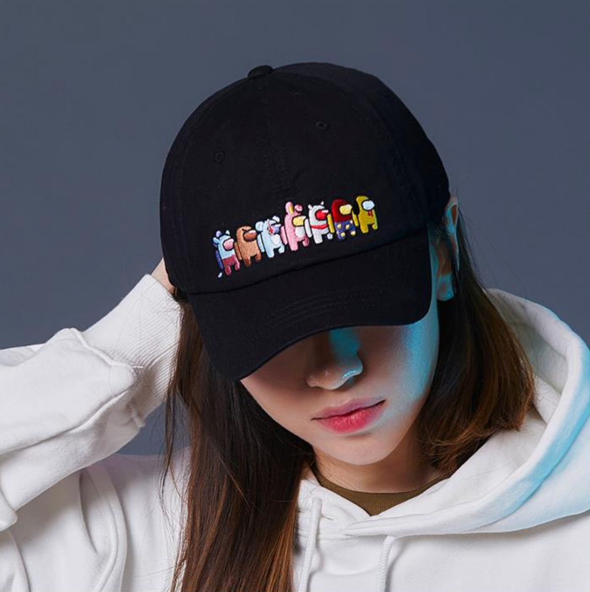 [BT21] Among Us Limited Edition : Black Embroidered Ball Cap