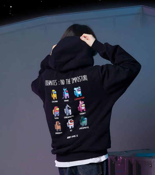 [BT21] Among Us Limited Edition : Crewmate Black Hoodie T-Shirt