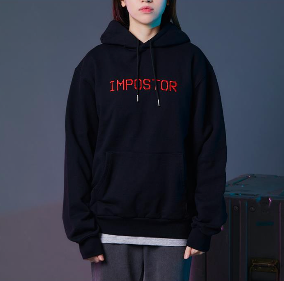 [BT21] Among Us Limited Edition : Imposter Black Hoodie Sweatshirt