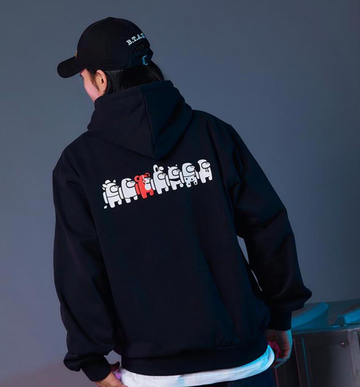 [BT21] Among Us Limited Edition : Imposter Black Hoodie Sweatshirt